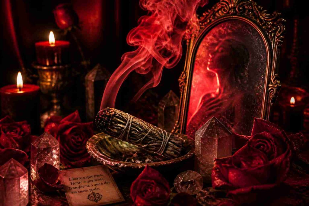 Uma imagem ilustrativa de O que sentir no corpo físico e emocional após uma limpeza espiritual